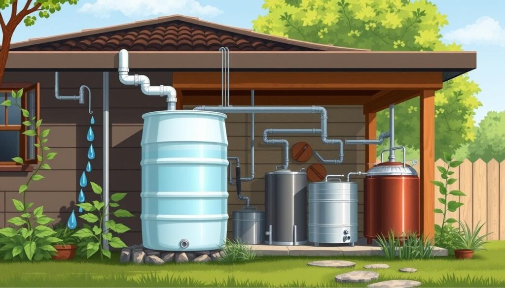 Rainwater harvesting system for home brewing