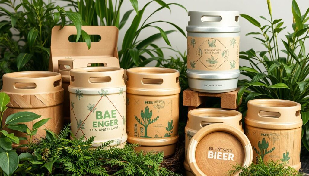 Reusable beer packaging materials