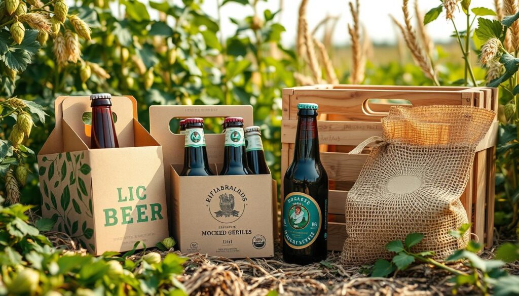 Sustainable beer packaging materials