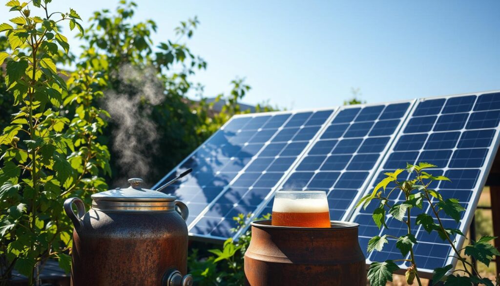 solar-powered brewing